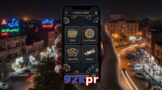 Main screen of 92Kpr app page for PK players